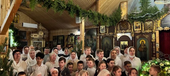 Рождественский концерт воскресной школы и народного хора